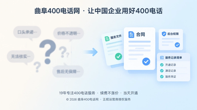 正规400电话服务与口头承诺对比配图